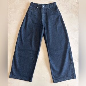 Zara Men's Baggy Dark Blue Jeans